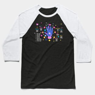 Palmistry Hand Baseball T-Shirt